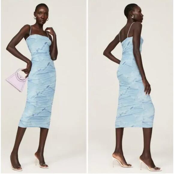 Good American Blue Midi Dress - Picture 1 of 8